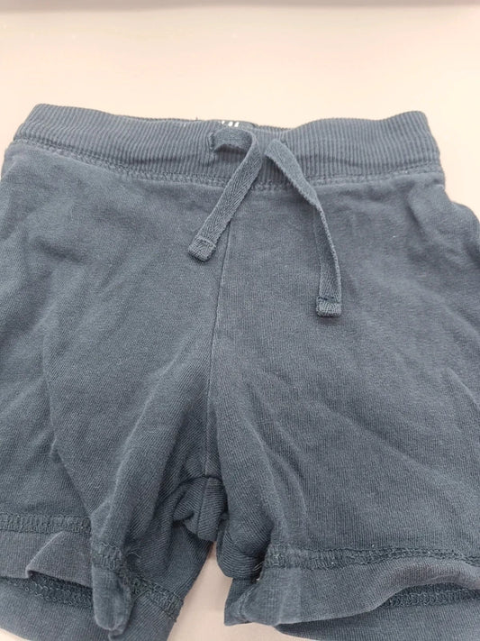 Baby Shorts Stahlblau Detail Bund