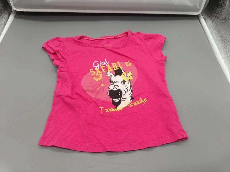 T-Shirt pink mit Aufdruck – Lupilu (18-24 Monate)