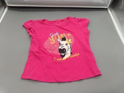 T-Shirt pink mit Aufdruck – Lupilu (18-24 Monate)