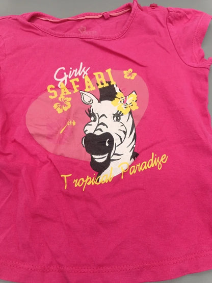 T-Shirt pink mit Aufdruck – Lupilu (18-24 Monate)