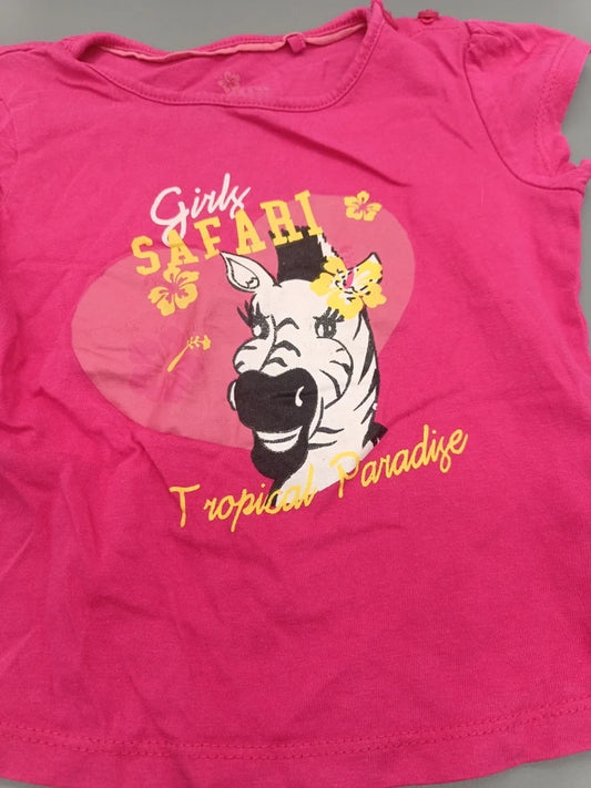 T-Shirt pink mit Aufdruck – Lupilu (18-24 Monate)