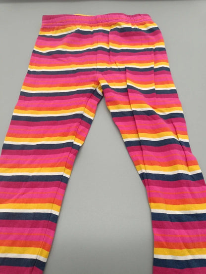 Mädchen Leggings Regenbogen Streifen Vorderseite
