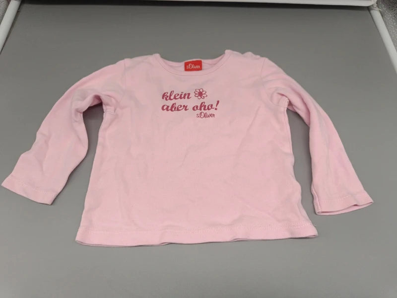 s.Oliver Langarmshirt Rosa klein aber oho Vorderseite