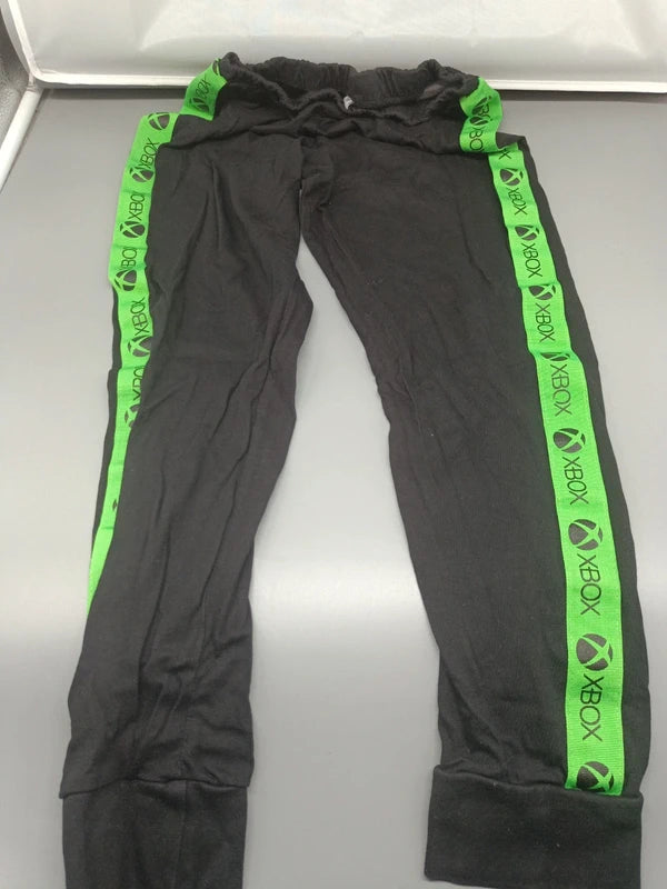 Xbox Leggings Schwarz Grün Seitenstreifen Vorderseite