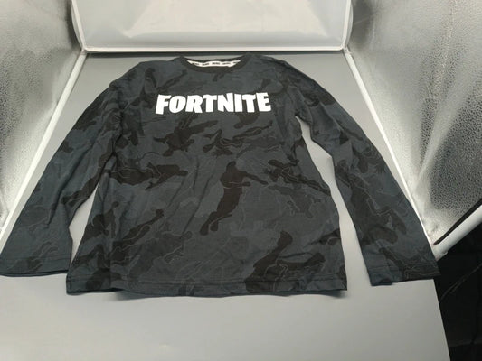 Fortnite Langarmshirt Camouflage Vorderseite Gesamtansicht