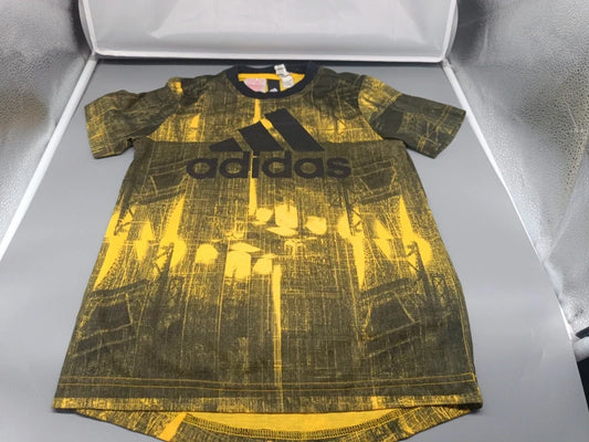 Adidas Kinder T-Shirt Schwarz Gold Vorderseite