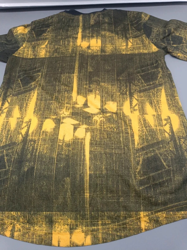Adidas Kinder T-Shirt Schwarz Gold Rückseite