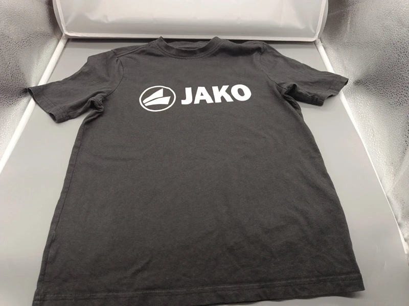 T-Shirt schwarz mit Aufdruck – Jako (12 Jahre)