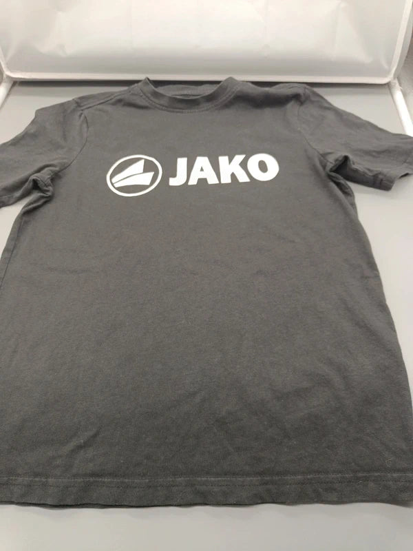 T-Shirt schwarz mit Aufdruck – Jako (12 Jahre)