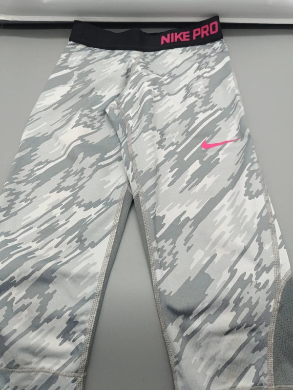 Sporthose weiß/grau – Dri-Fit (Gr. M)