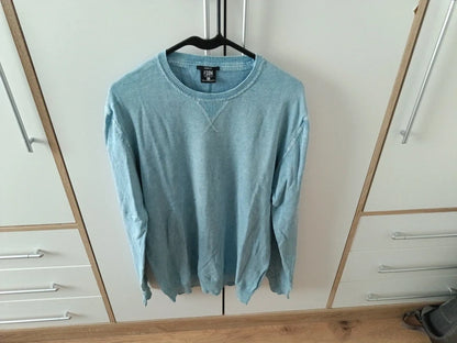 Herrenpullover hellblau – Fishbone (Gr. XL)