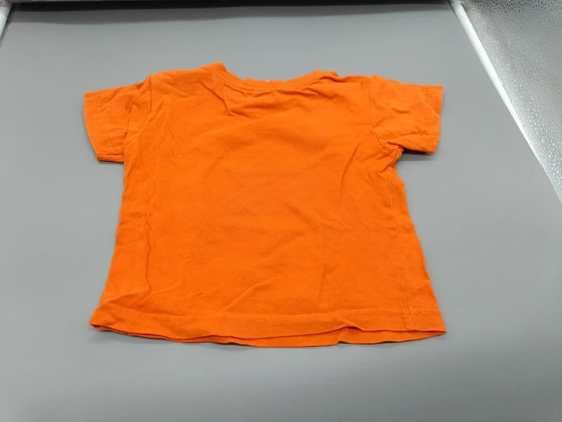 Einfarbig orange Rückseite des Anna & Philip T-Shirts Größe 92