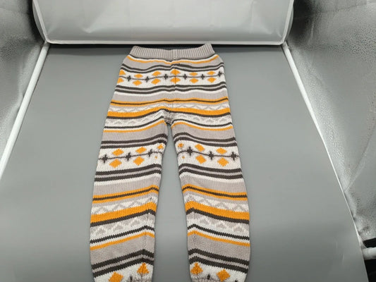 Lupilu Strickhose in Orange Grau und Weiß Größe 86/92, Vorderseite