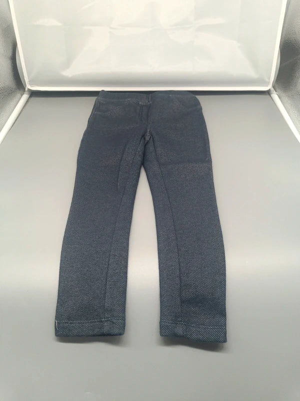 Marineblaue Kinder-Leggings in Größe 98/104 von vorn