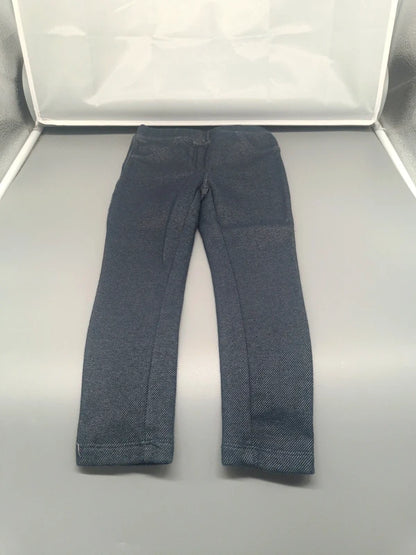 Marineblaue Kinder-Leggings in Größe 98/104 von vorn