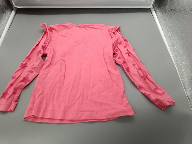 Rückseite des pinken Kuniboo Oberteils mit Sternenärmeln