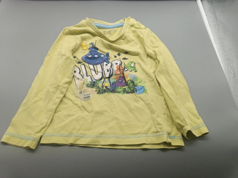 Sweetshirt Wassermotiv gelb – Stikeez (18-24 Monate)