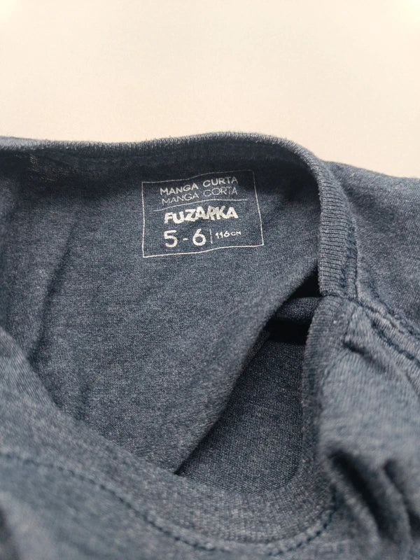 T-Shirt Controller-Motiv blau – Fuzarka (6 Jahre)