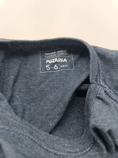 T-Shirt Controller-Motiv blau – Fuzarka (6 Jahre)