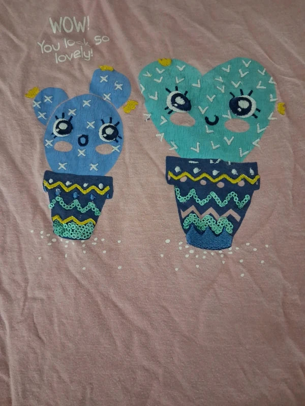 T-Shirt Kakteen rose – Kiki & Koko (4 Jahre)