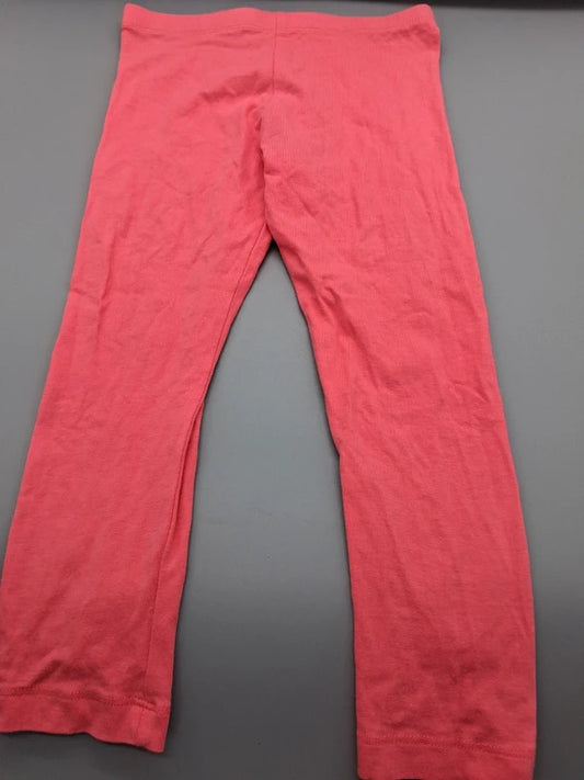 Mädchen Leggings Lachs Koralle Einfarbig Vorderseite