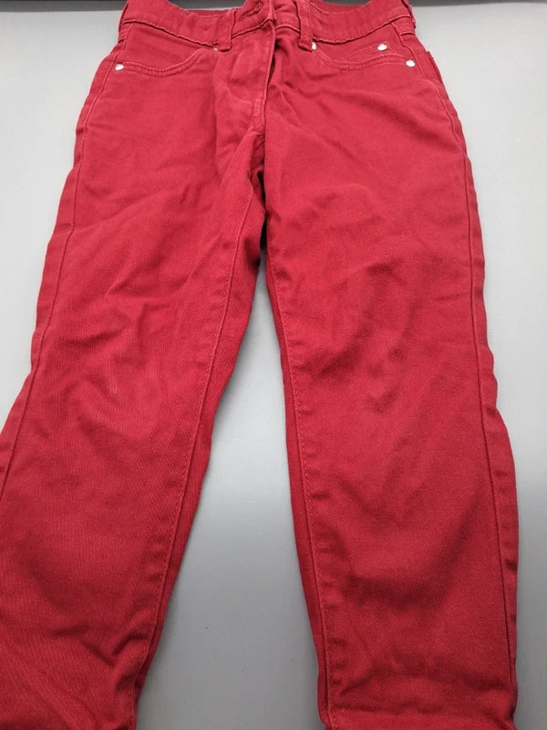 Rote Kuniboo Jeanshose Größe 98/104, Vorderseite