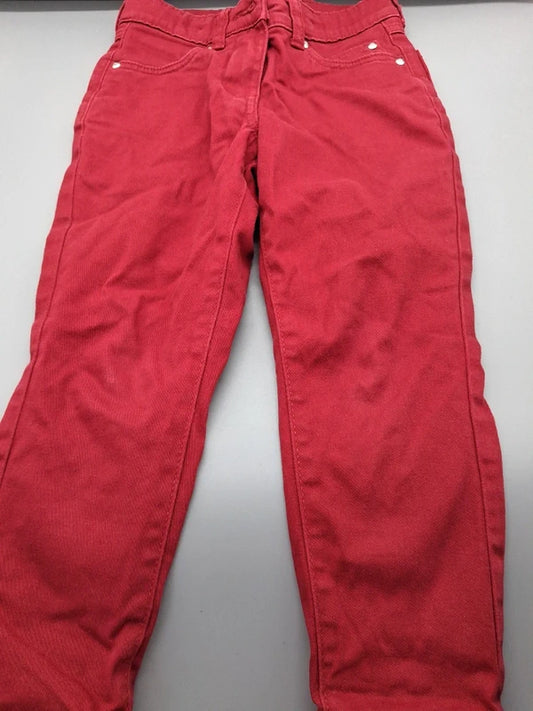 Rote Kuniboo Jeanshose Größe 98/104, Vorderseite