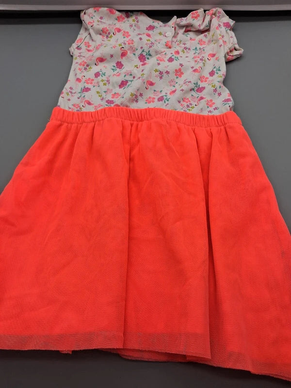 Rückseite des Kiki & Koko Kinderkleids mit Blumenoberteil und Tüllrock