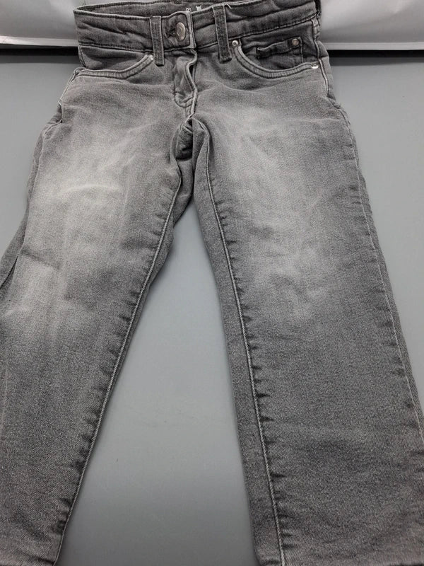 Graue gefütterte Kuniboo Jeanshose Größe 98/104, Vorderseite