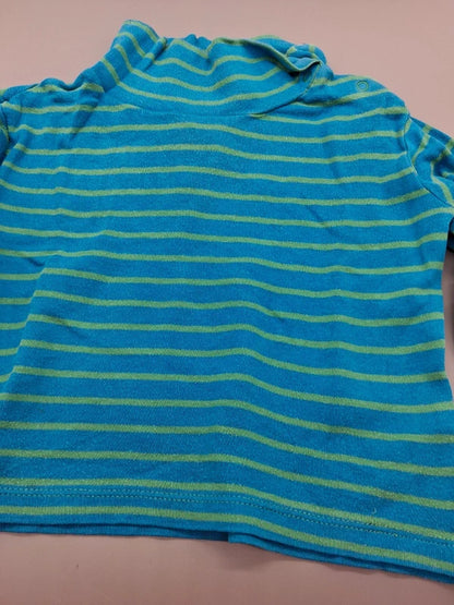Blaue und grüne Streifen des Impidimpi Pullovers