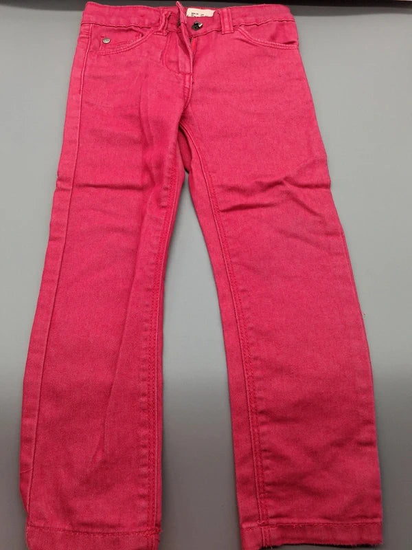 Pinke Lupilu Skinny-Fit Jeans in Größe 104, Vorderseite