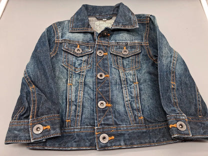 Blaue Denim & Daye Kinder-Jeansjacke Größe 92, Vorderseite
