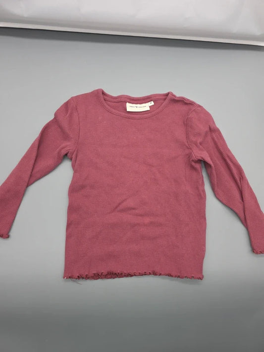 Jonas Nielsen Langarmshirt burgunderrot Größe 98, Vorderseite