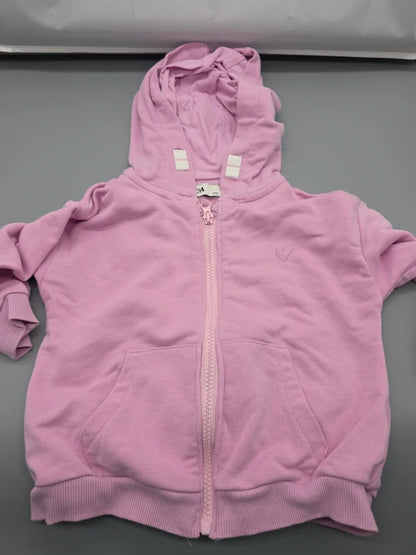 C&A Sweatjacke rosé Größe 104 mit Kapuze, Vorderseite