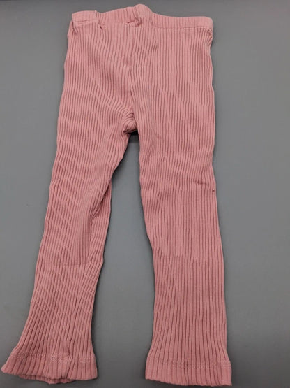 H&M Ripp-Leggings rosé – Größe 86