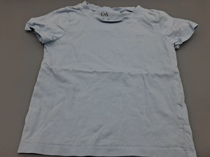 Hellblaues C&A Kinder-T-Shirt Größe 104, Vorderseite