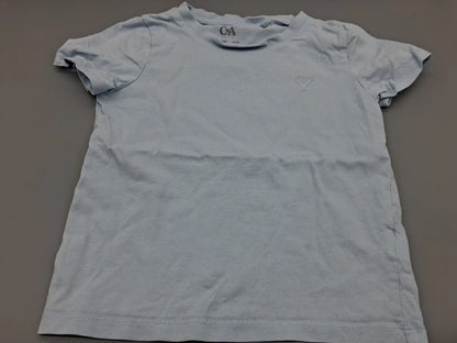 Hellblaues C&A Kinder-T-Shirt Größe 104, Vorderseite