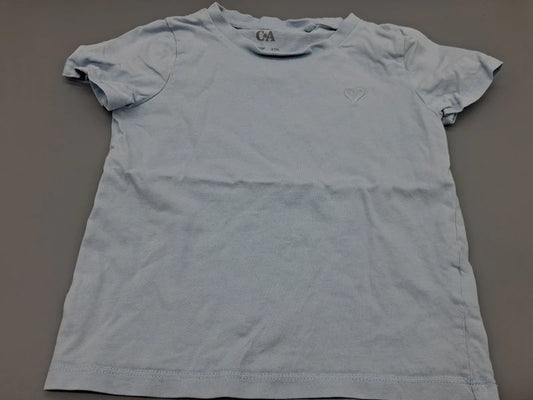Hellblaues C&A Kinder-T-Shirt Größe 104, Vorderseite