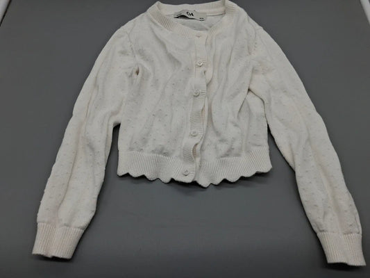 C&A Strickjacke mit Knopfleiste und gewelltem Saum