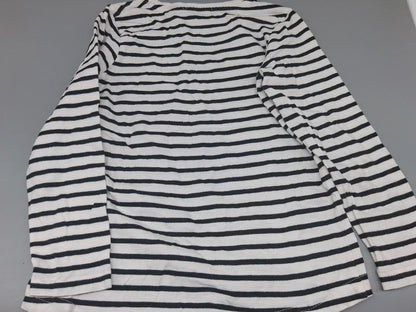 Gestreifte Rückseite des Blue Seven Sweatshirts mit längerem Rückenteil