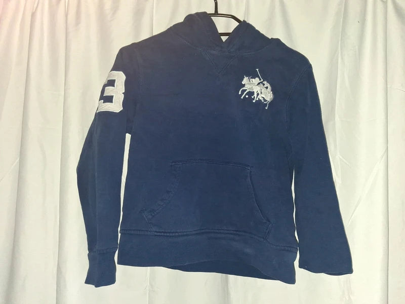 Rückseite des marineblauen Polo Ralph Lauren Hoodies