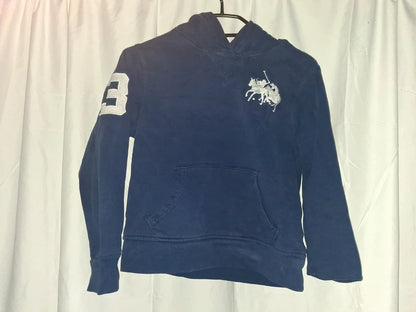 Rückseite des marineblauen Polo Ralph Lauren Hoodies