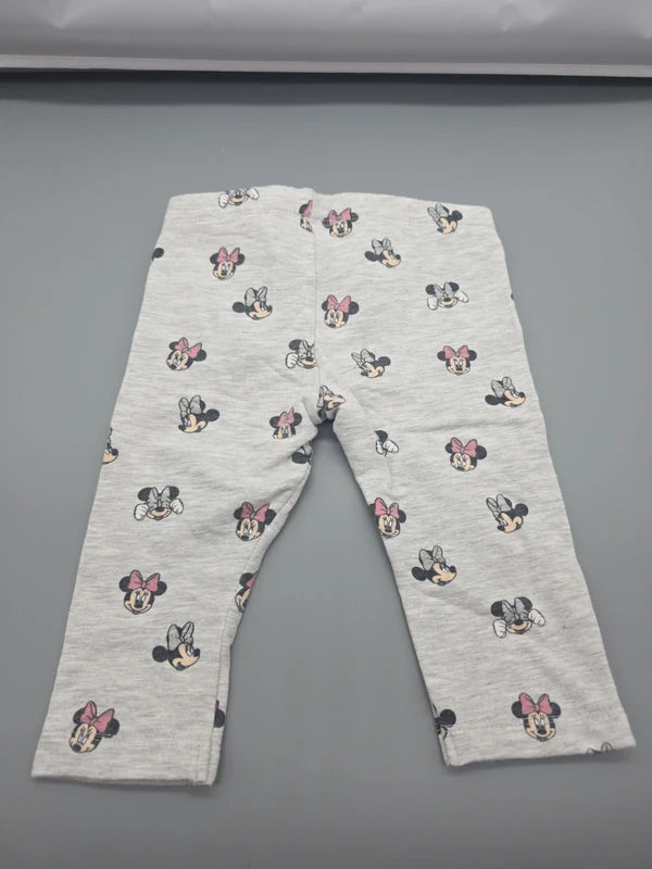 Rückansicht der grauen Disney Baby Minnie-Maus-Leggings