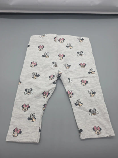 Rückansicht der grauen Disney Baby Minnie-Maus-Leggings