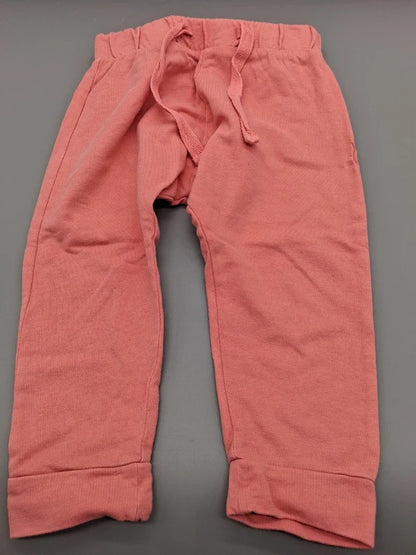 Pocopiano Babyhose in Korallenrot, Größe 74/80, Vorderansicht