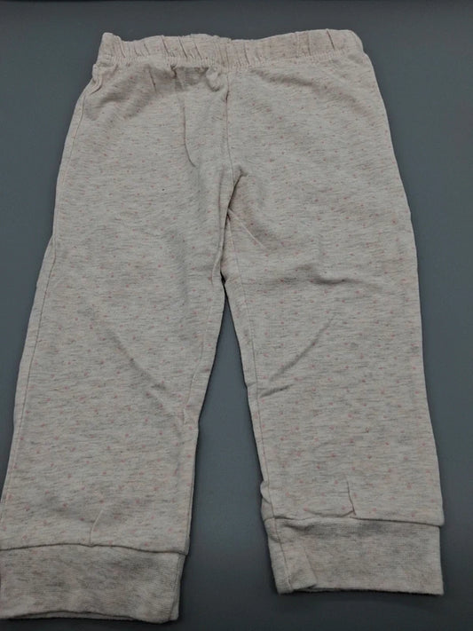 Creme melierte Disney Baby Hose in Größe 80, Vorderansicht