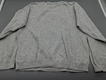 Rückansicht des grauen H&M Einhorn-Pullovers