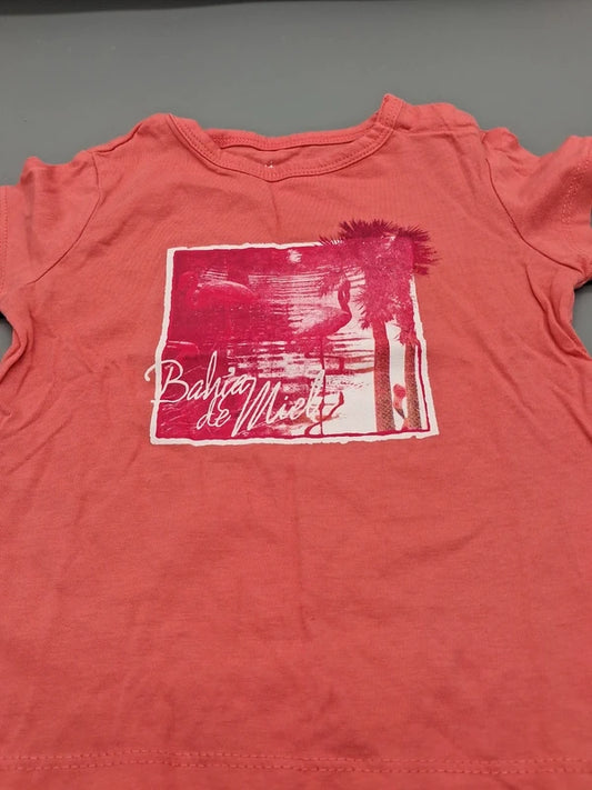 Weitere Ansicht des korallenroten Impidimpi T-Shirts