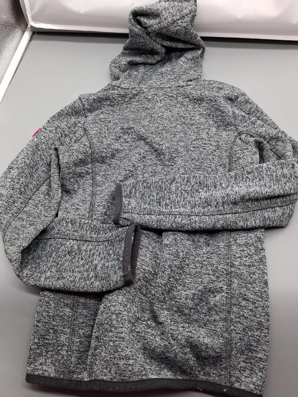 CMP Kinder-Sweatjacke mit Kapuze grau meliert, Größe 128