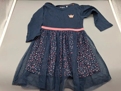 STACATTO Baby-Kleid marineblau mit Tüllrock, Größe 80
